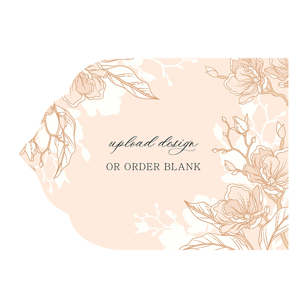 Custom Wedding Prints on Diecut Shaped Cardstock | Shape P209