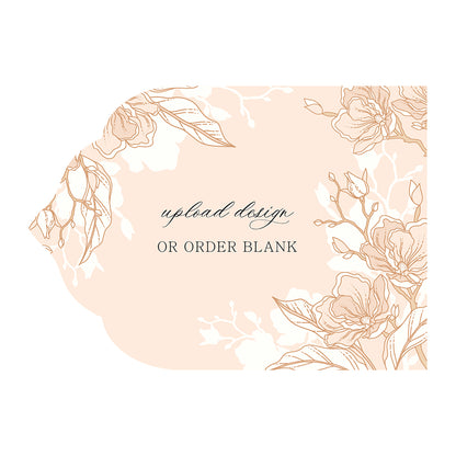 Custom Wedding Prints on Diecut Shaped Cardstock | Shape P209