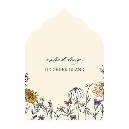 Custom Wedding Prints on Diecut Shaped Cardstock | Shape P209