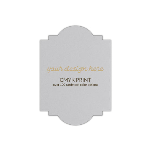 Shape P20 Diecut Card | CMYK Print | 2" x 3.5"