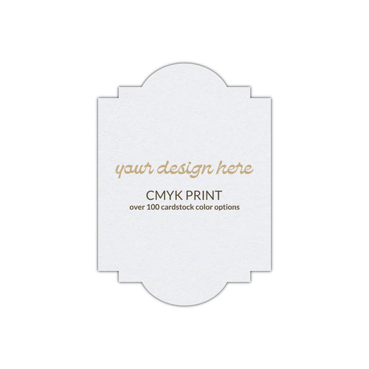 Shape P20 Diecut Card | CMYK Print | 2" x 3"