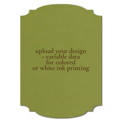 Individually Personalized Wedding Prints on Diecut Cardstock - Shape P20