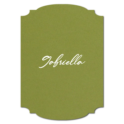 Individually Personalized Wedding Prints on Diecut Cardstock - Shape P20