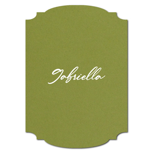Individually Personalized Wedding Prints on Diecut Cardstock - Shape P20