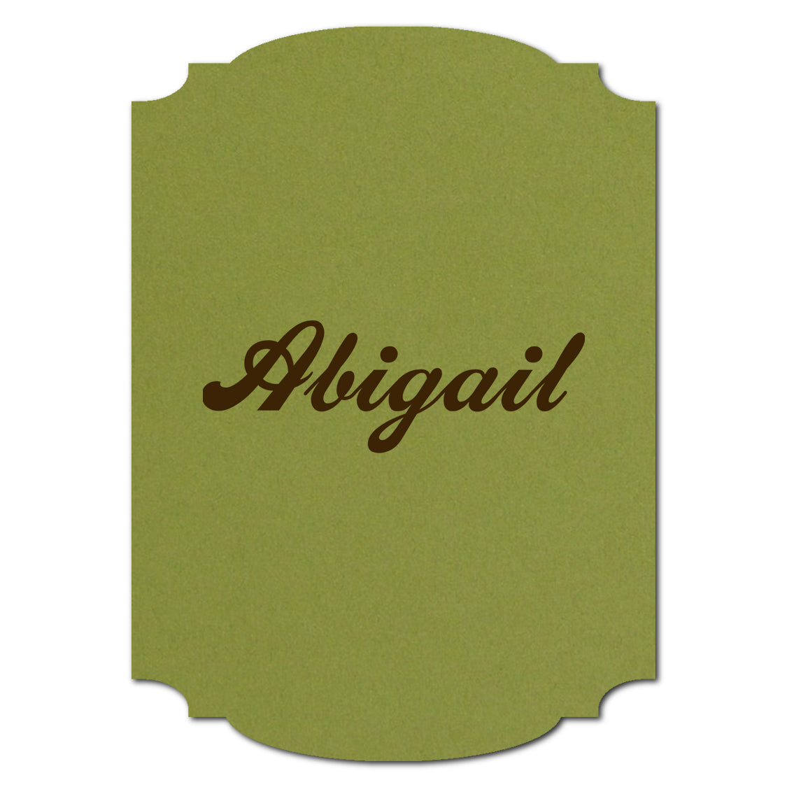 Individually Personalized Wedding Prints on Diecut Cardstock - Shape P20