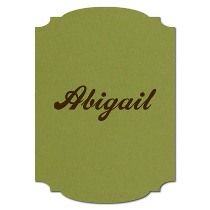 Individually Personalized Wedding Prints on Diecut Cardstock - Shape P20
