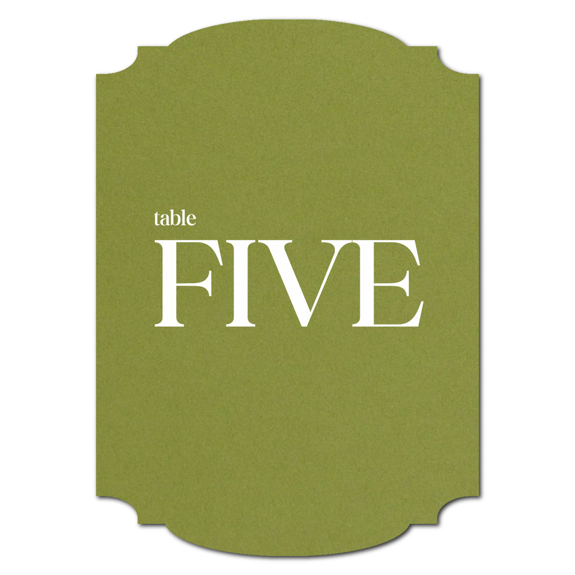 Individually Personalized Wedding Prints on Diecut Cardstock - Shape P20