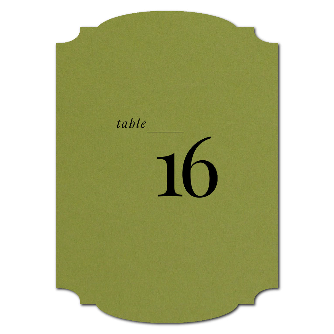 Individually Personalized Wedding Prints on Diecut Cardstock - Shape P20