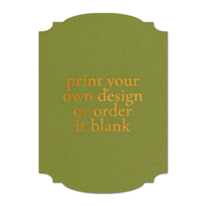 Custom Wedding Prints on Diecut Shaped Cardstock | Shape P20