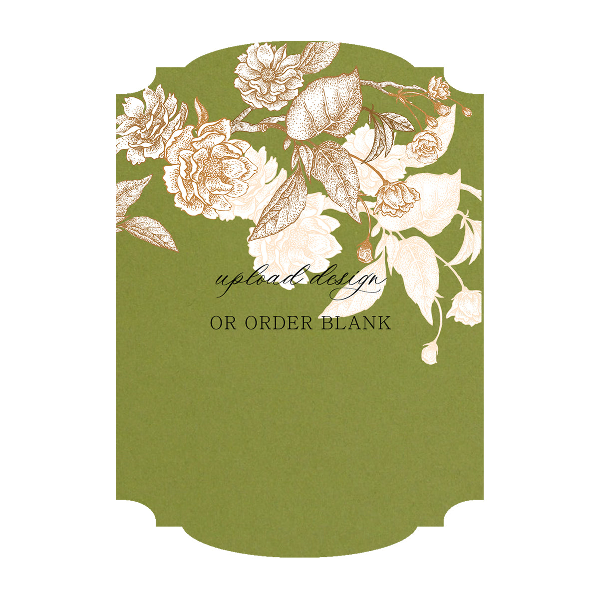 Custom Wedding Prints on Diecut Shaped Cardstock | Shape P20