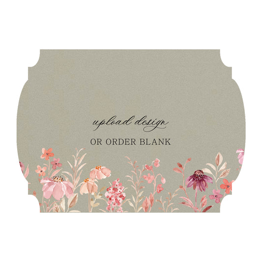 Custom Wedding Prints on Diecut Shaped Cardstock | Shape P20