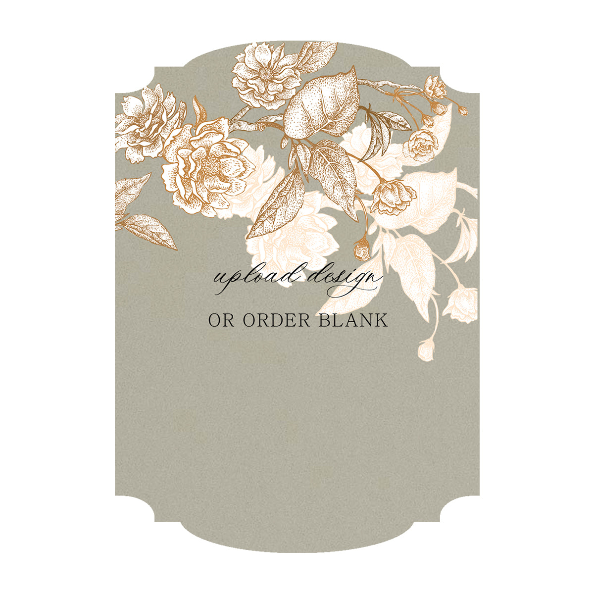 Custom Wedding Prints on Diecut Shaped Cardstock | Shape P20