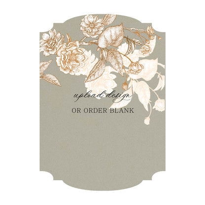 Custom Wedding Prints on Diecut Shaped Cardstock | Shape P20