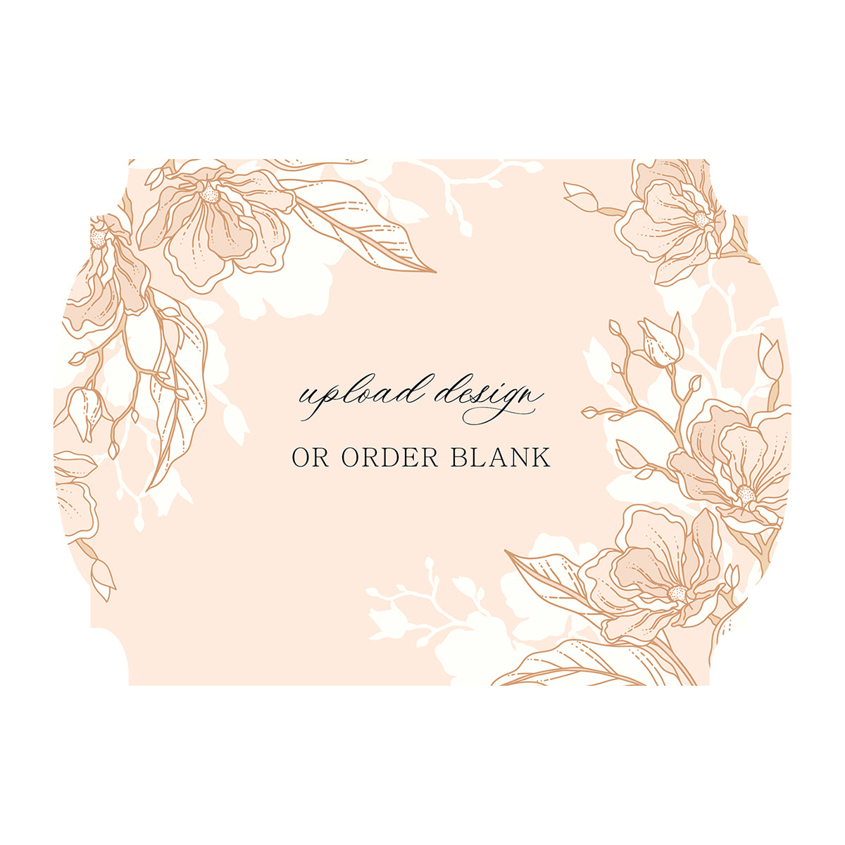 Custom Wedding Prints on Diecut Shaped Cardstock | Shape P20
