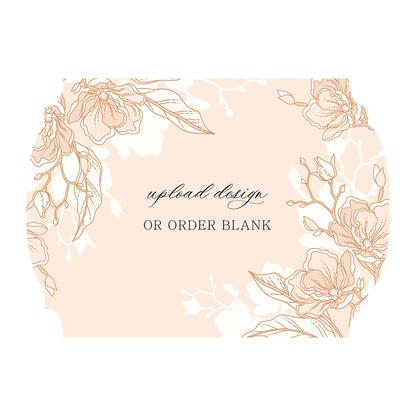 Custom Wedding Prints on Diecut Shaped Cardstock | Shape P20