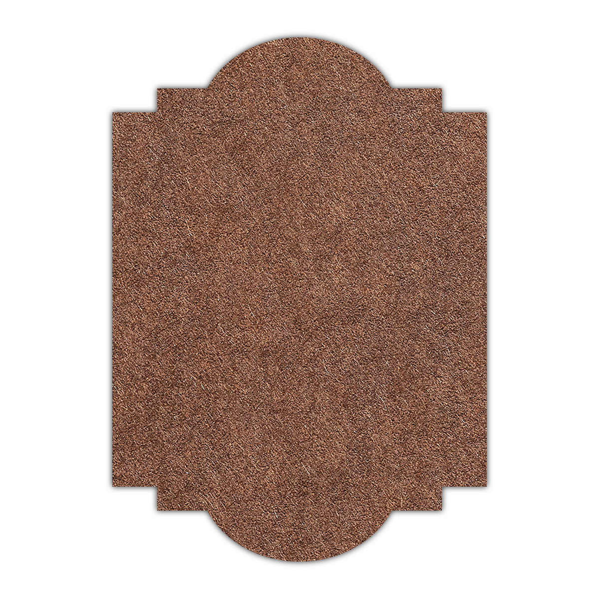 CMYK Print on Bagdad Brown Cardstock | Shape P20 | 4.25" x 5.5"