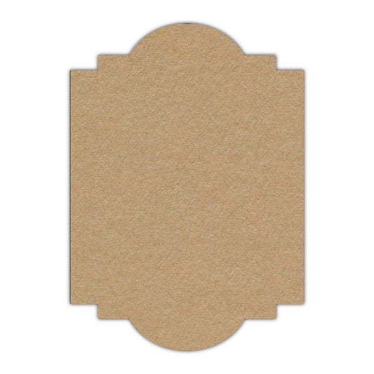 CMYK Print on Camel Cardstock | Shape P20 | 11" x 14"