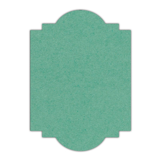 CMYK Print on Caribbean Blue Cardstock | Shape P20 | 11" x 14"