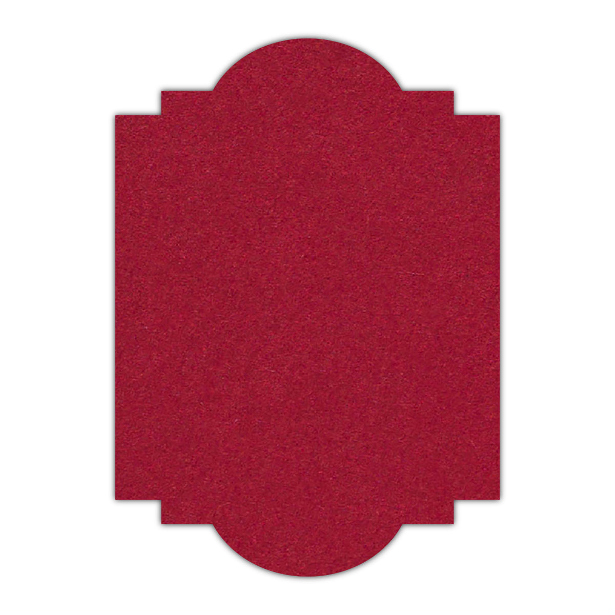 CMYK Print on Guardsman Red Cardstock | Shape P20 | 5.5" x 8.5"