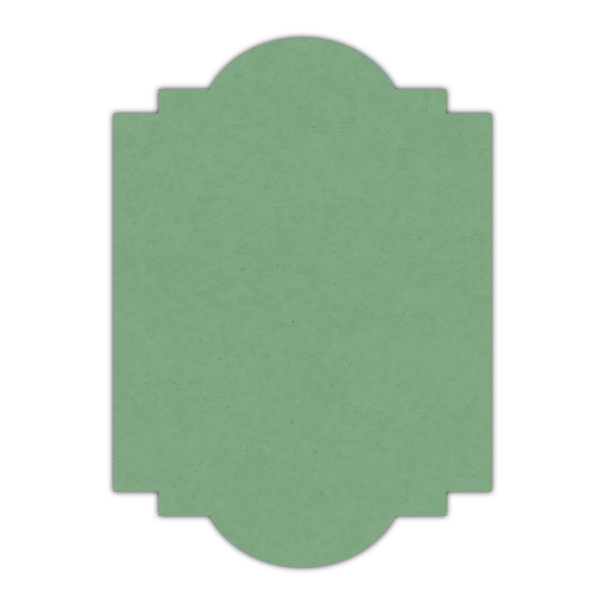 CMYK Print on Matcha Tea Cardstock | Shape P20 | 2" x 3"