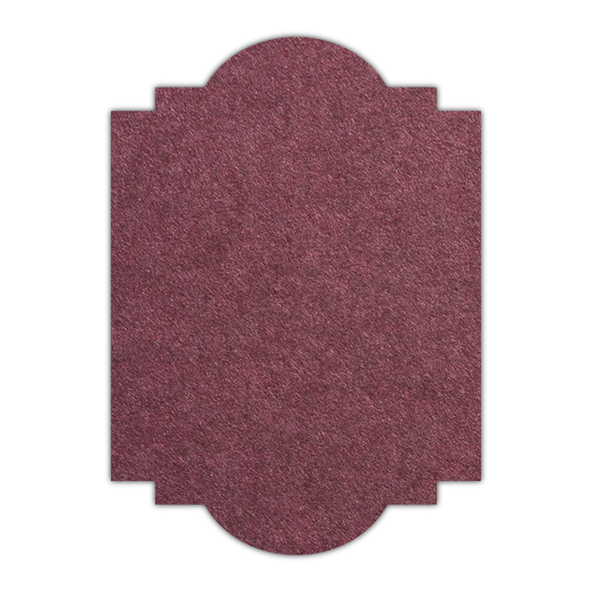 CMYK Print on Merlot Cardstock | Shape P20 | 5" x 7"