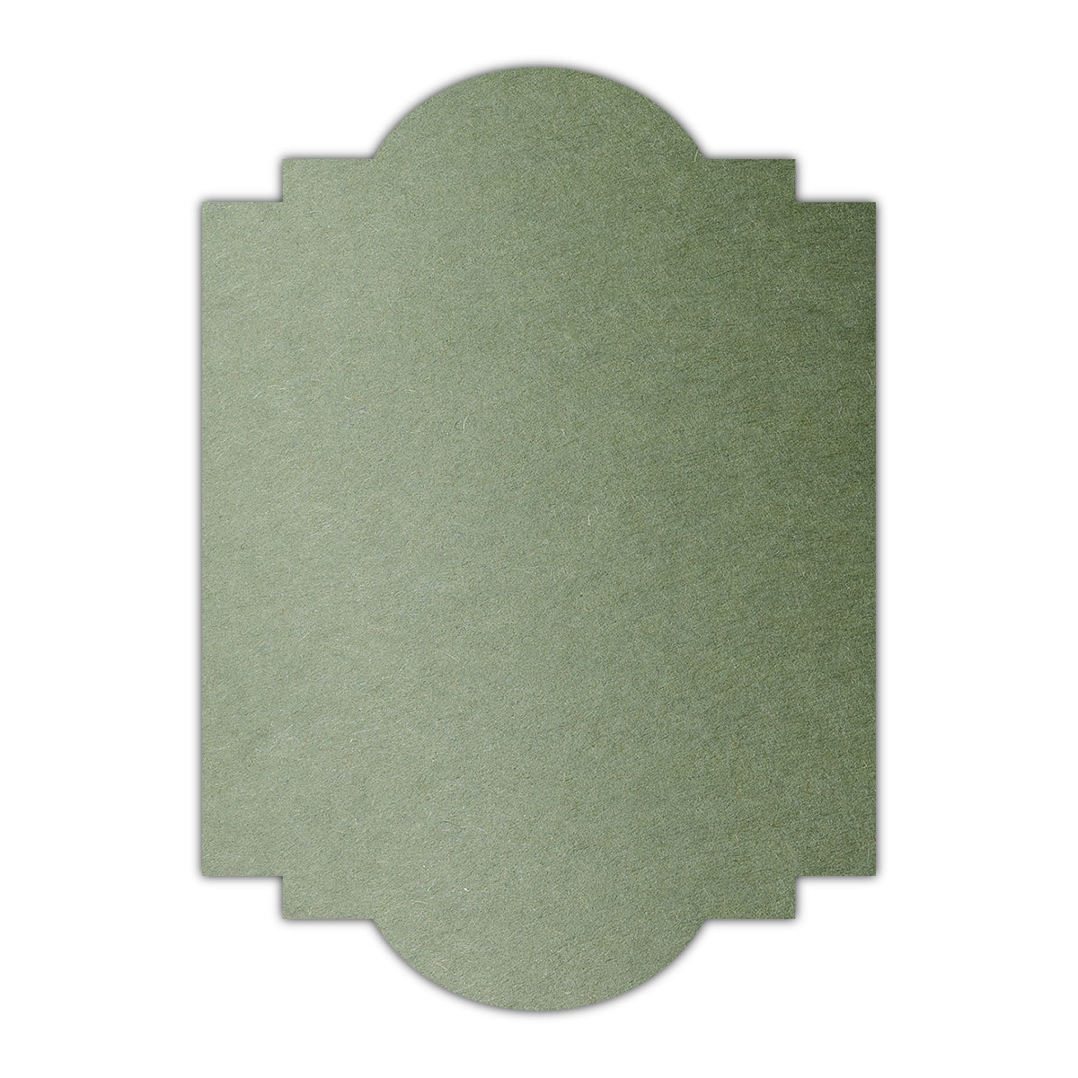 CMYK Print on Mid Green Cardstock | Shape P20 | 3.5" x 5"