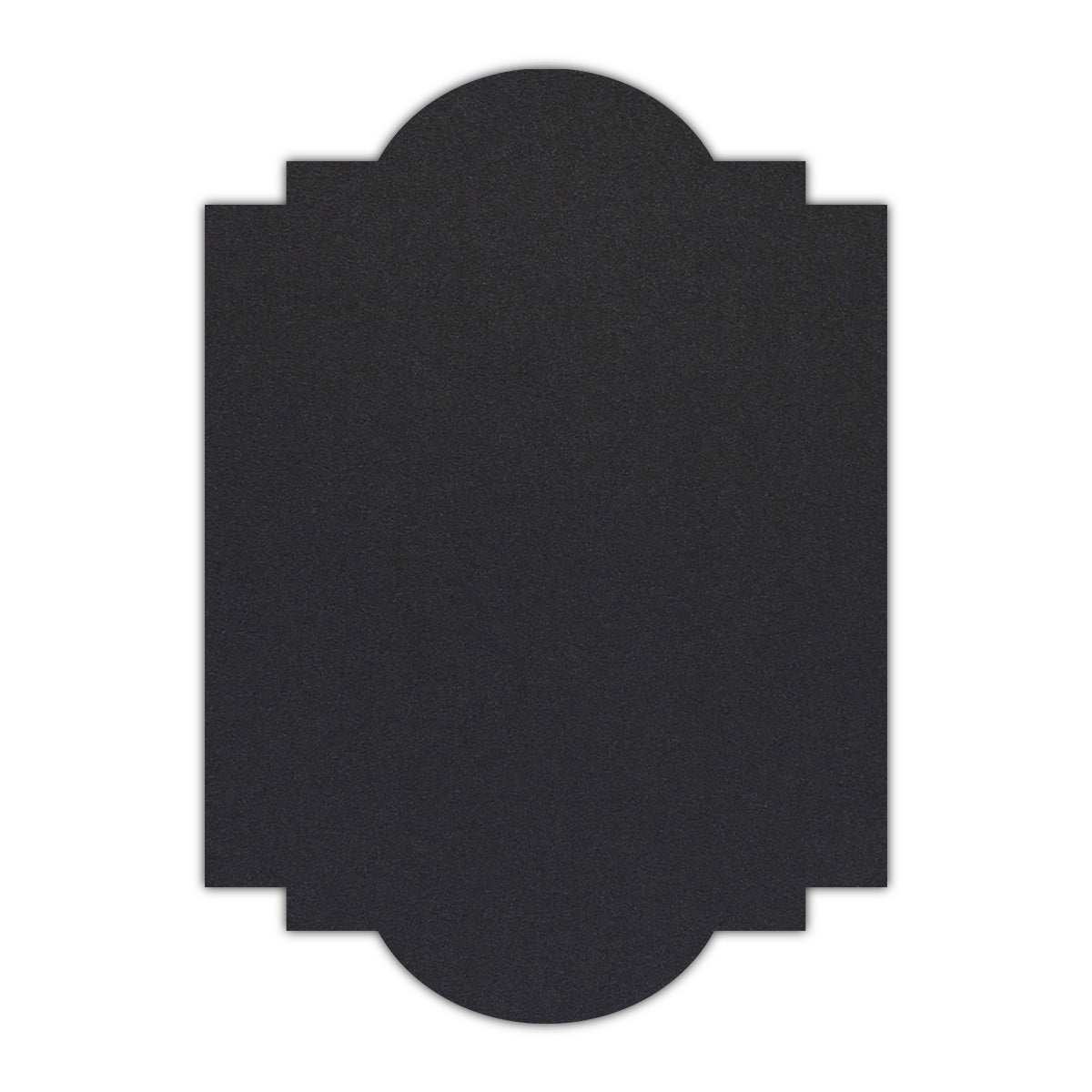 CMYK Print on Shimmer Onyx Cardstock | Shape P20 | 3" x 5"