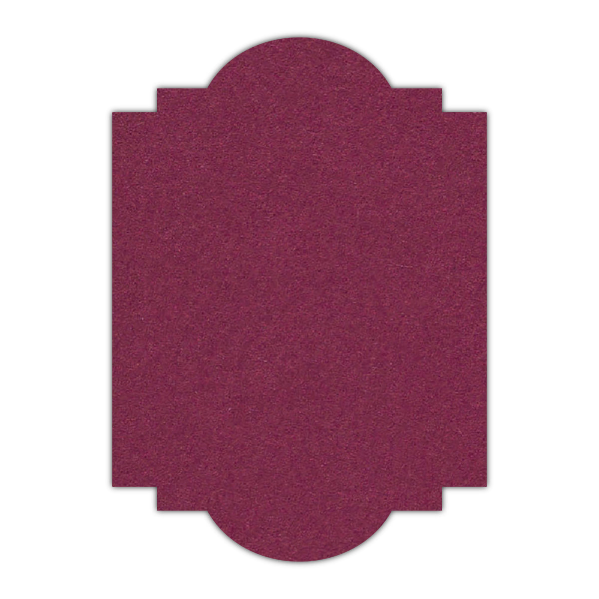 CMYK Print on Orchid Cardstock | Shape P20 | 2" x 3.5"