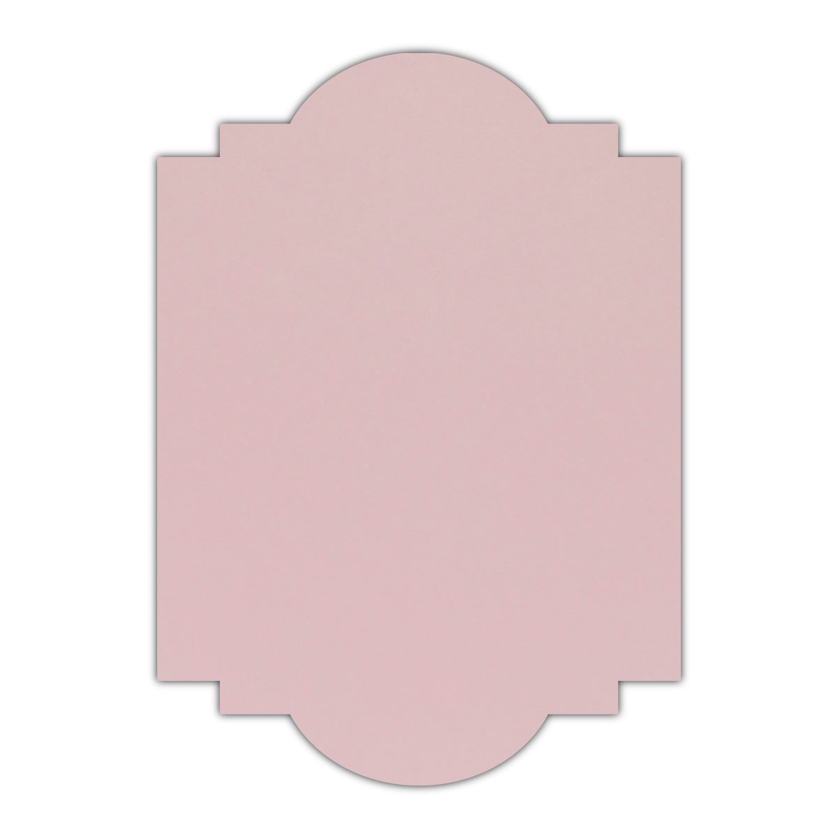 CMYK Print on Shimmer Rose Quartz Cardstock | Shape P20 | 2.5" x 3.5"