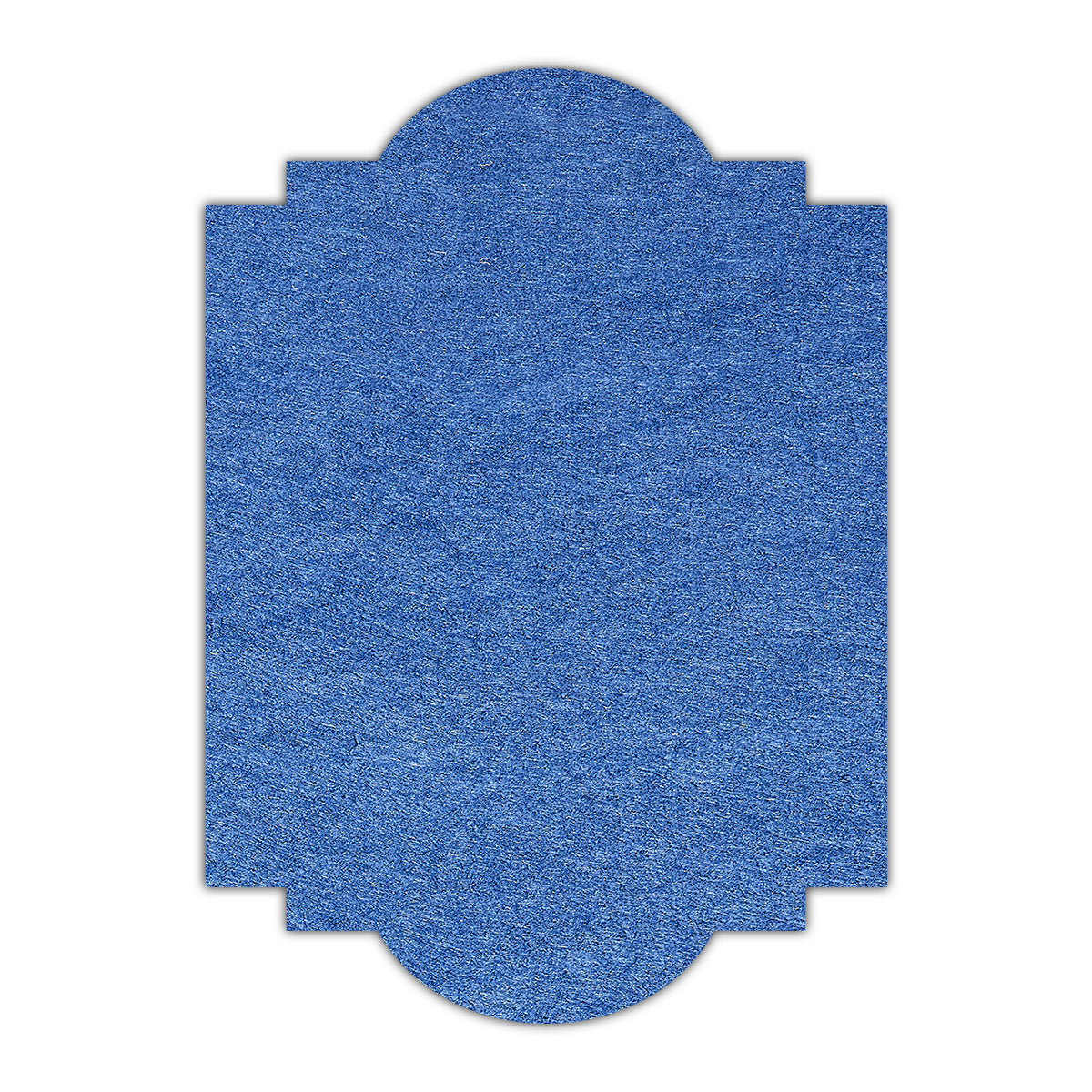 CMYK Print on Shimmer Sapphire Cardstock | Shape P20 | 2" x 3"