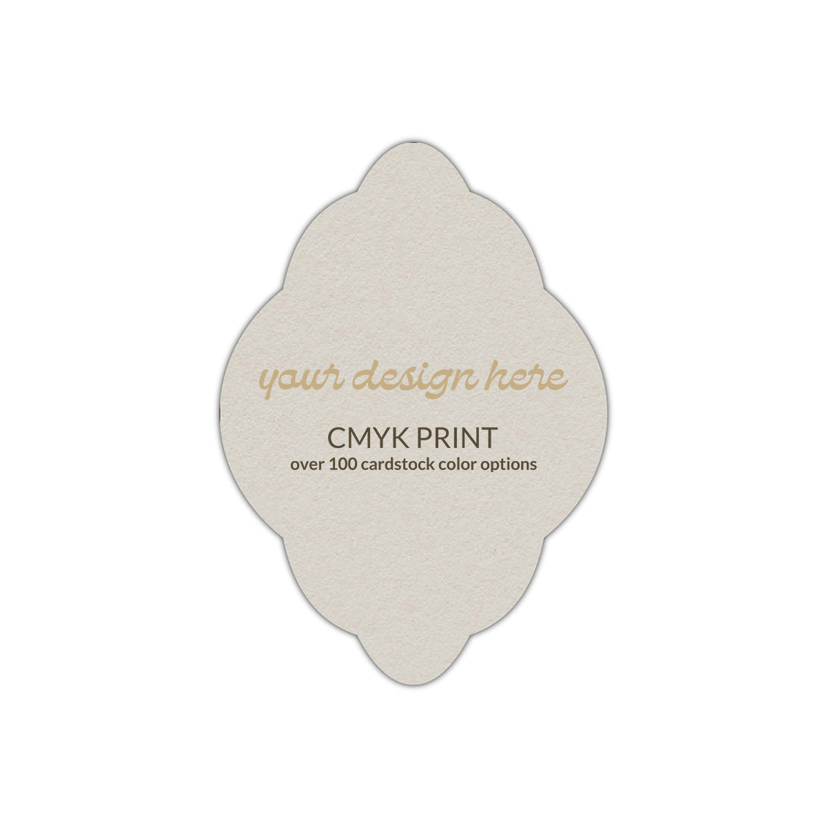 Shape P21 Diecut Card | CMYK Print | 8.5" x 11"