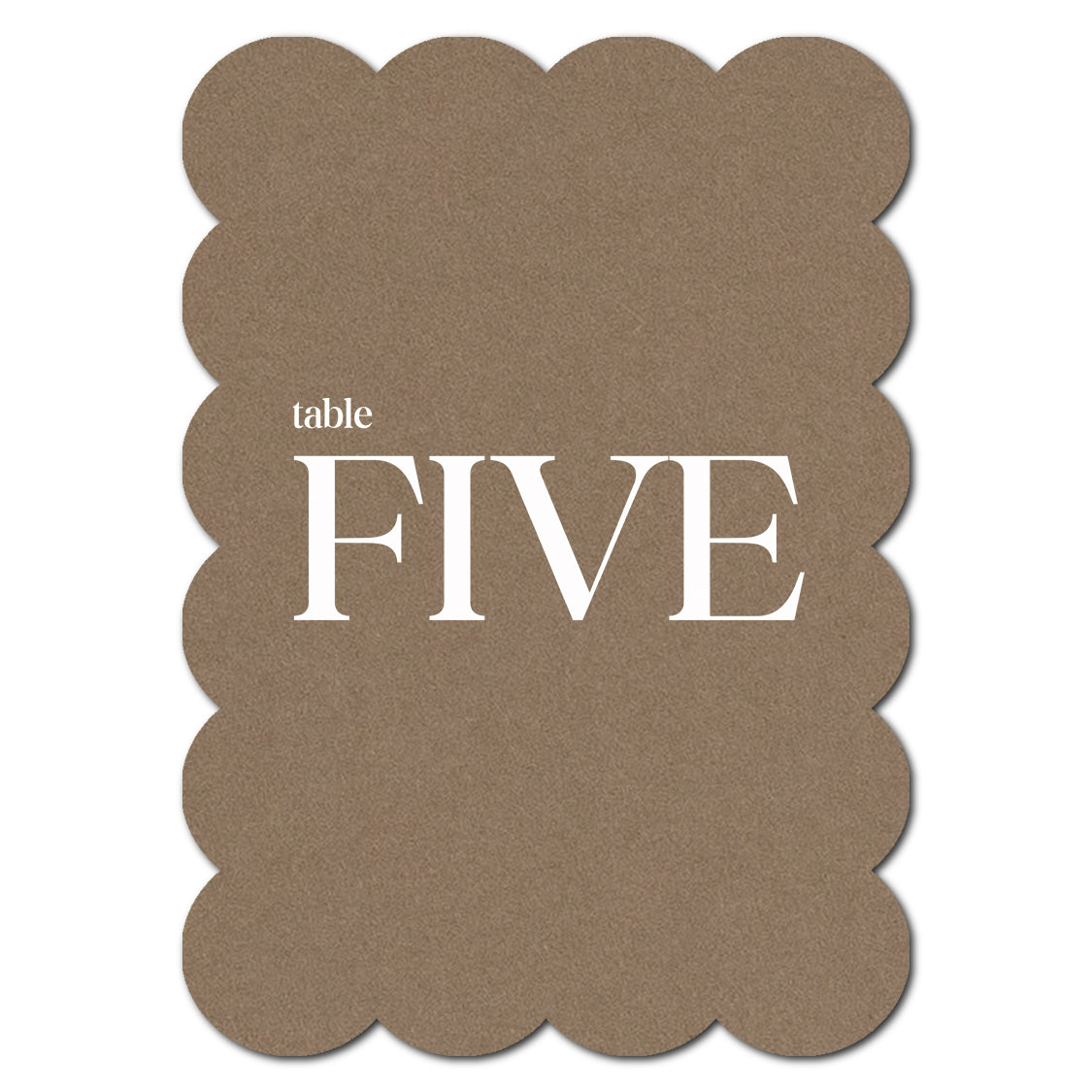 Individually Personalized Wedding Prints on Diecut Cardstock - Shape P210
