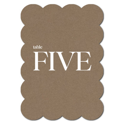 Individually Personalized Wedding Prints on Diecut Cardstock - Shape P210