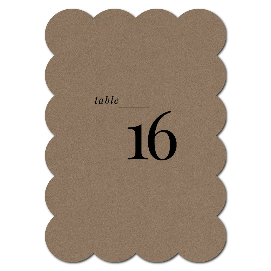 Individually Personalized Wedding Prints on Diecut Cardstock - Shape P210