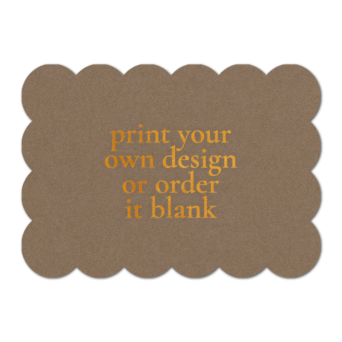 Custom Wedding Prints on Diecut Shaped Cardstock | Shape P210