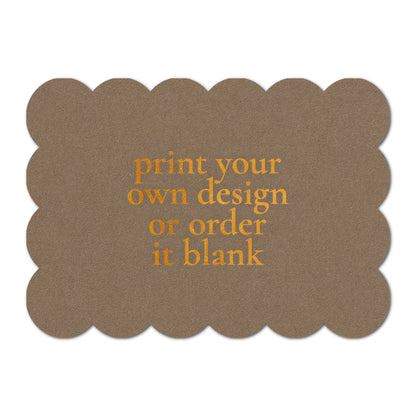 Custom Wedding Prints on Diecut Shaped Cardstock | Shape P210