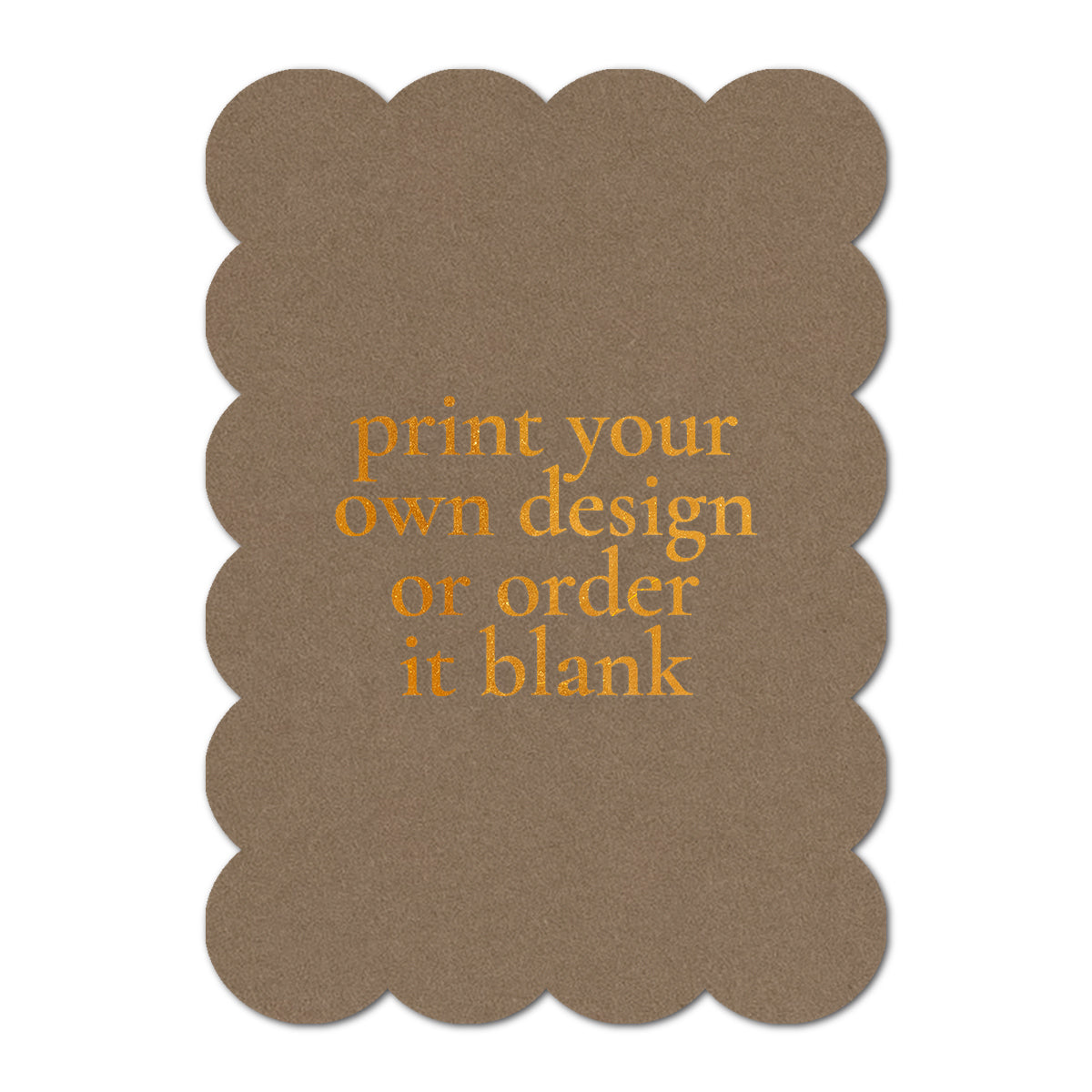 Custom Wedding Prints on Diecut Shaped Cardstock | Shape P210