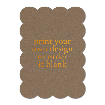 Custom Wedding Prints on Diecut Shaped Cardstock | Shape P210