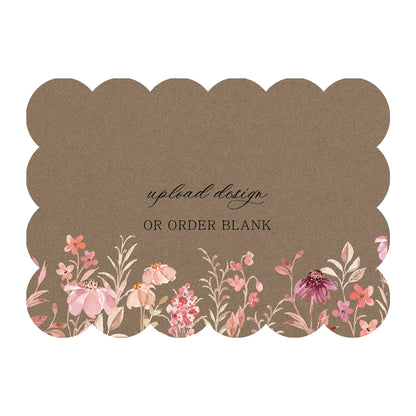 Custom Wedding Prints on Diecut Shaped Cardstock | Shape P210