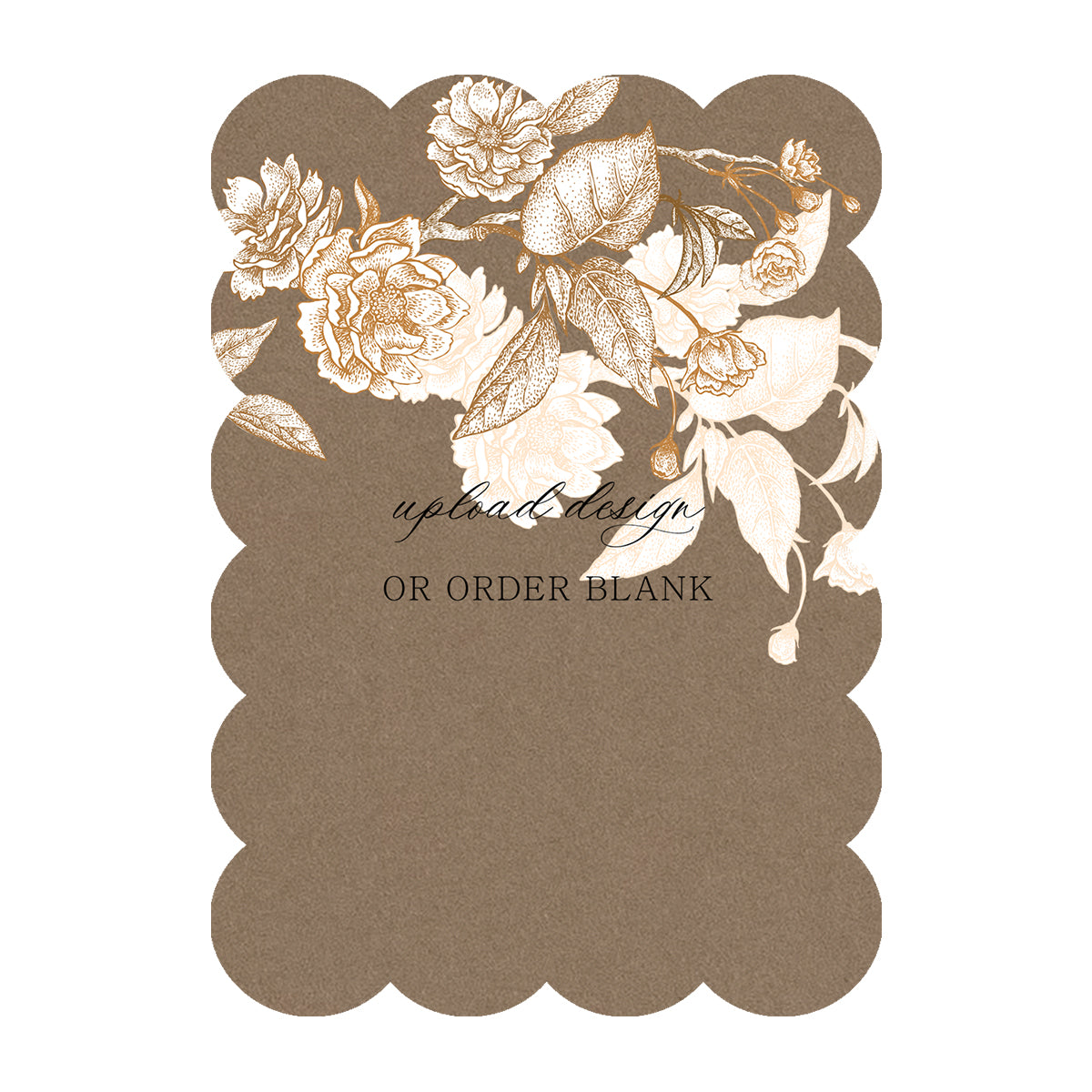 Custom Wedding Prints on Diecut Shaped Cardstock | Shape P210