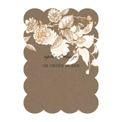 Custom Wedding Prints on Diecut Shaped Cardstock | Shape P210