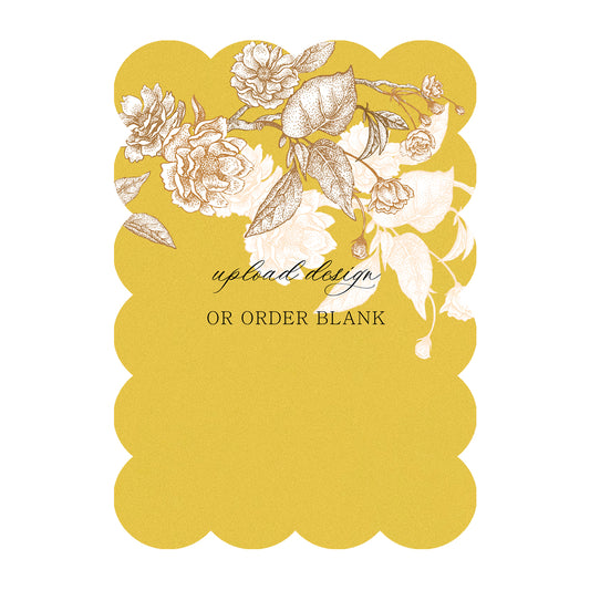 Custom Wedding Prints on Diecut Shaped Cardstock | Shape P210