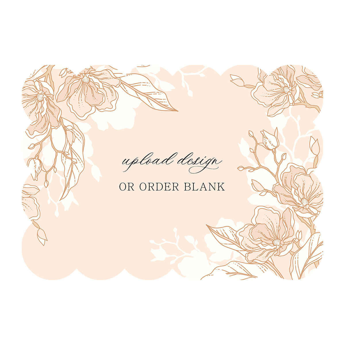 Custom Wedding Prints on Diecut Shaped Cardstock | Shape P210