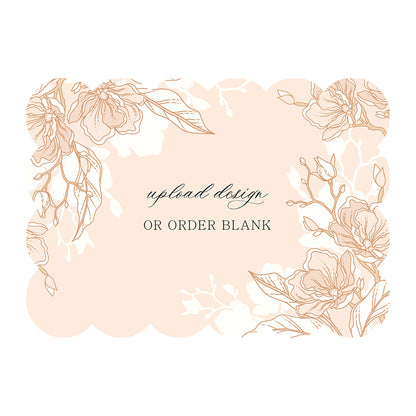 Custom Wedding Prints on Diecut Shaped Cardstock | Shape P210