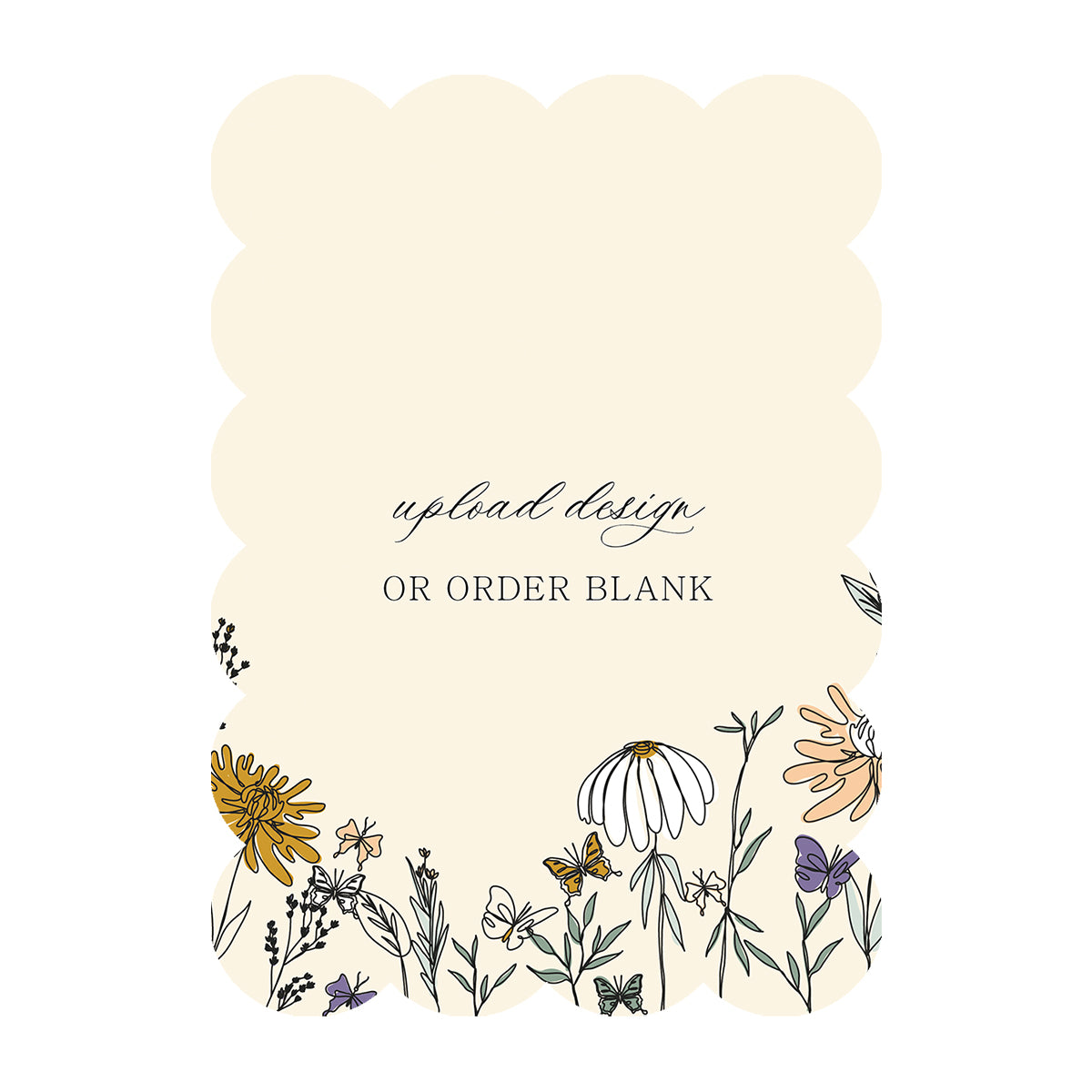 Custom Wedding Prints on Diecut Shaped Cardstock | Shape P210