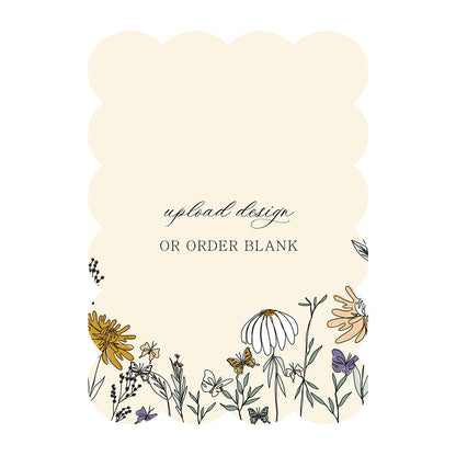 Custom Wedding Prints on Diecut Shaped Cardstock | Shape P210