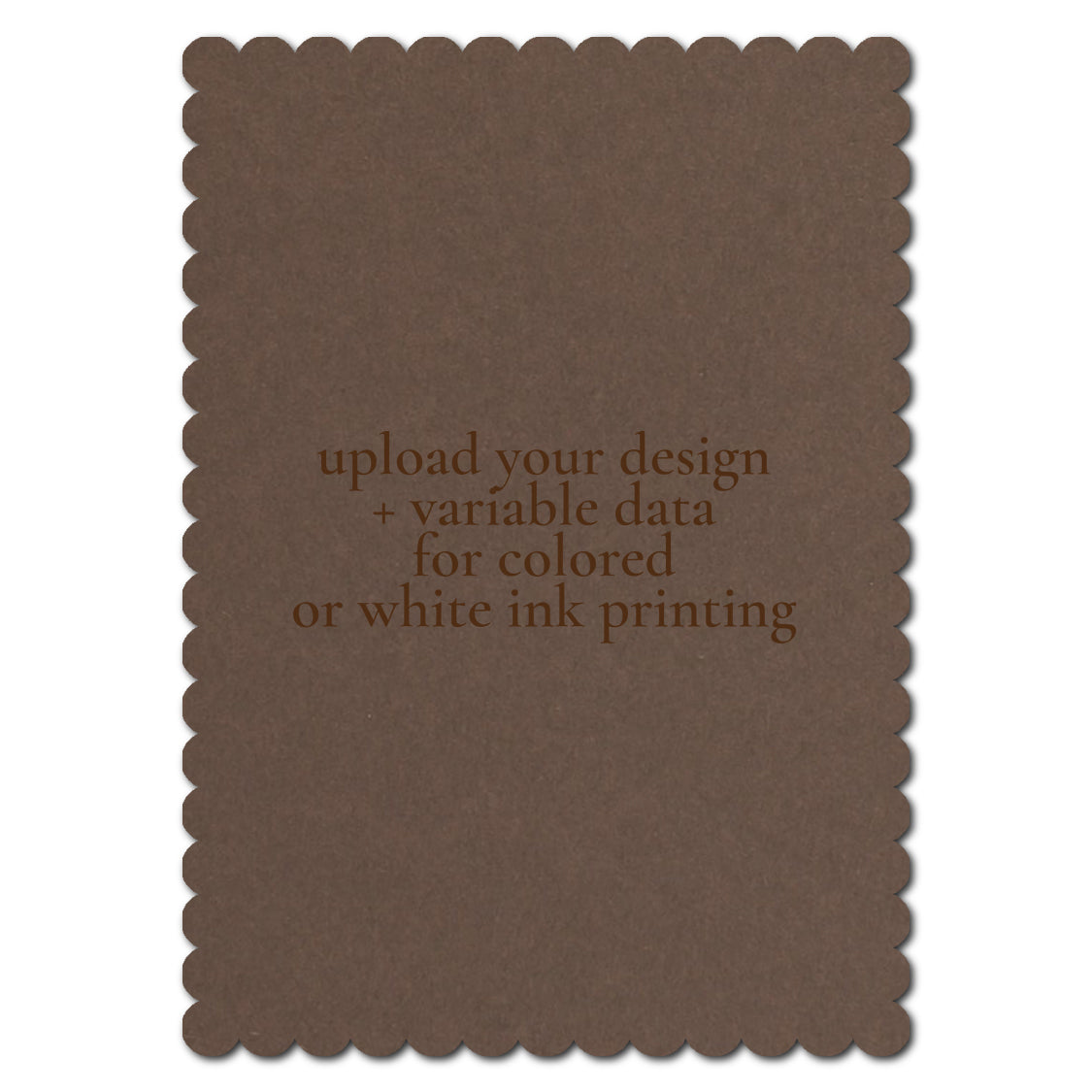 Individually Personalized Wedding Prints on Diecut Cardstock - Shape P211