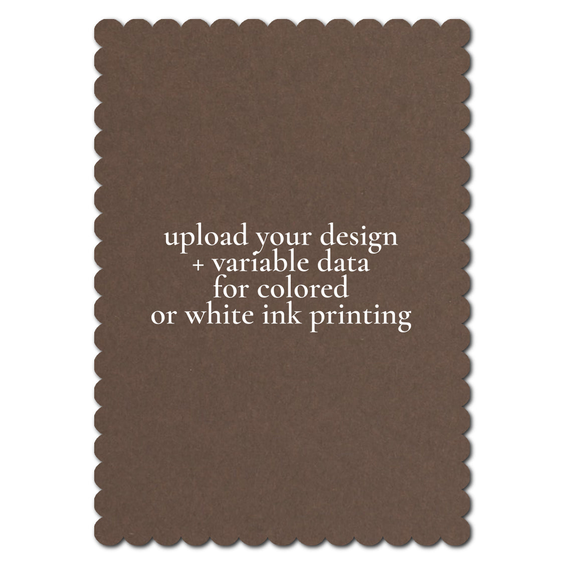 Individually Personalized Wedding Prints on Diecut Cardstock - Shape P211