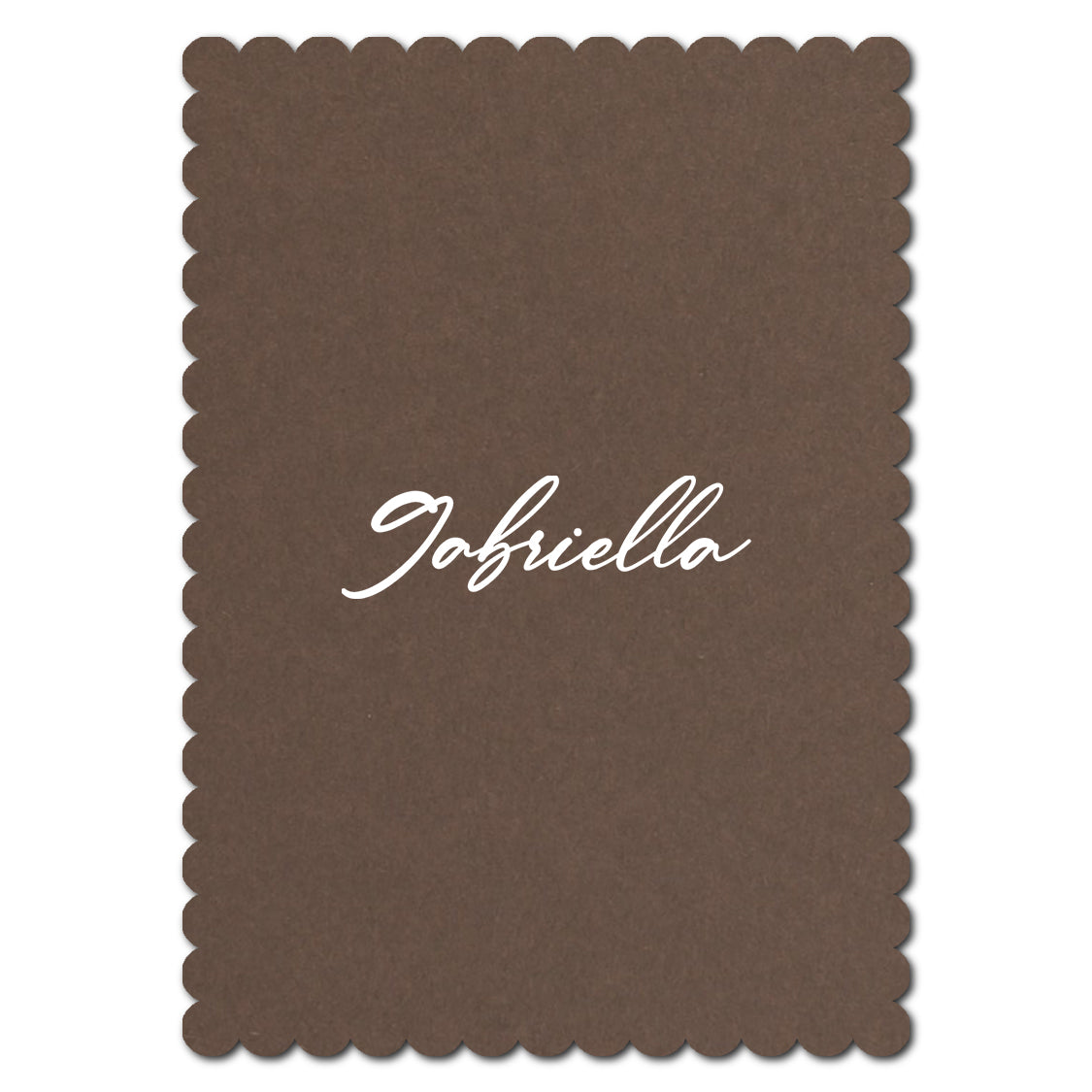Individually Personalized Wedding Prints on Diecut Cardstock - Shape P211