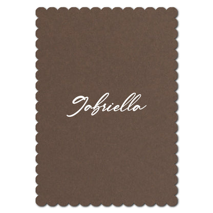 Individually Personalized Wedding Prints on Diecut Cardstock - Shape P211